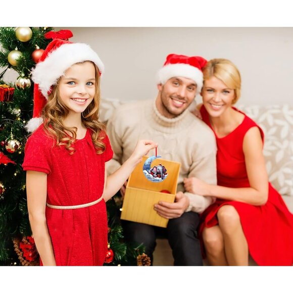 🆕 Elephant Christmas Ornaments Acrylic Tree Decoration Keepsake Party Supplies - Picture 2 of 7